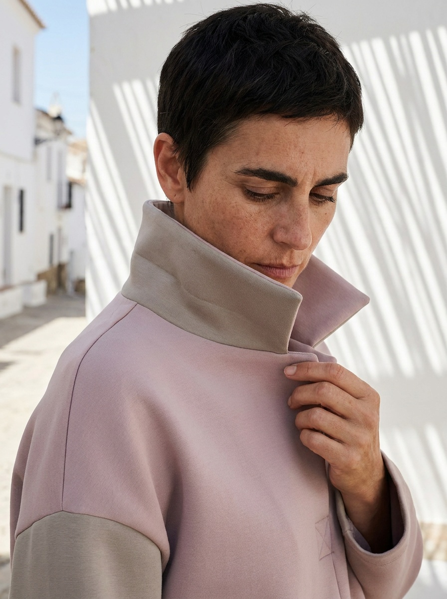 Fashion photograph enhanced to HD with The New Black AI