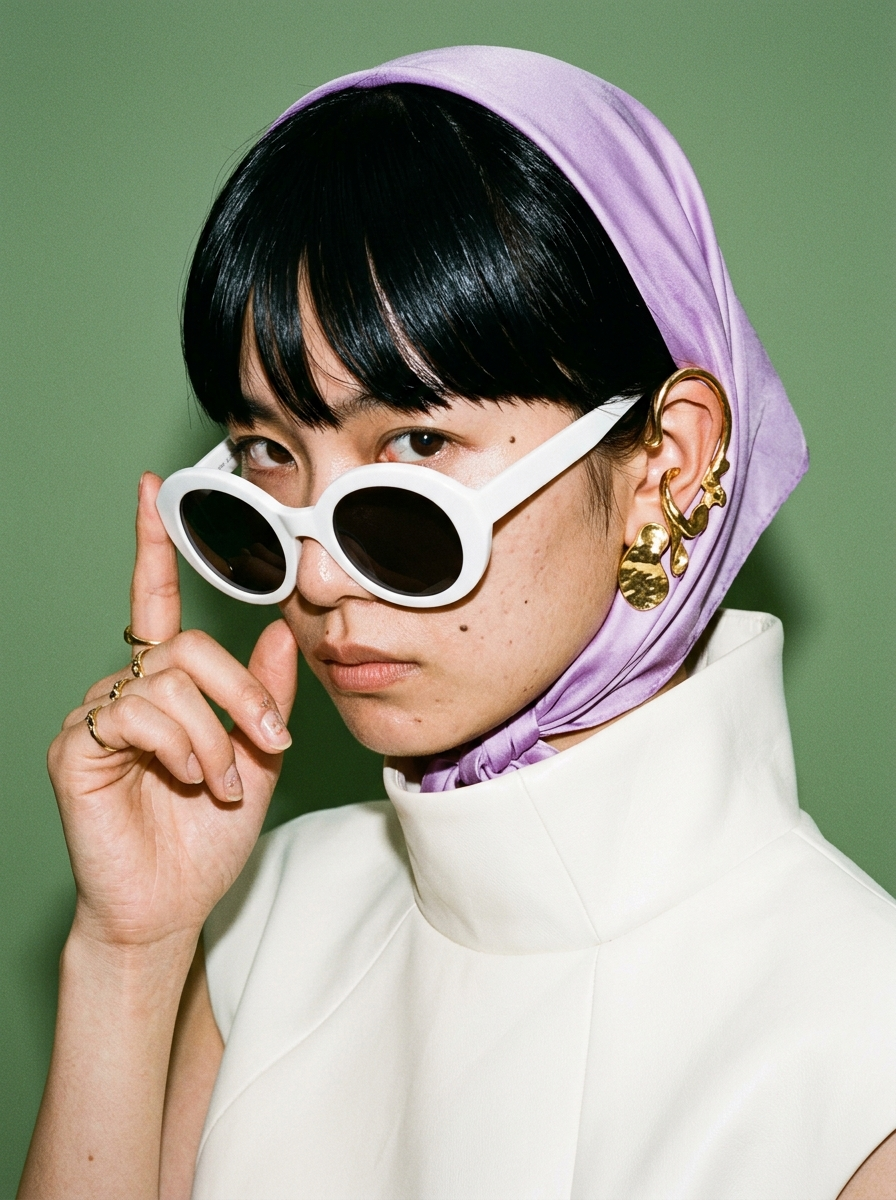Fashion look photographed for a lookbook, generated with The New Black AI